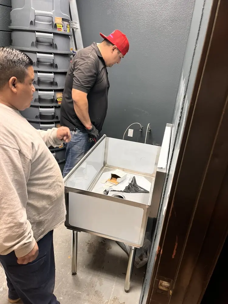 Commercial plumbing and sink installation in Gilroy